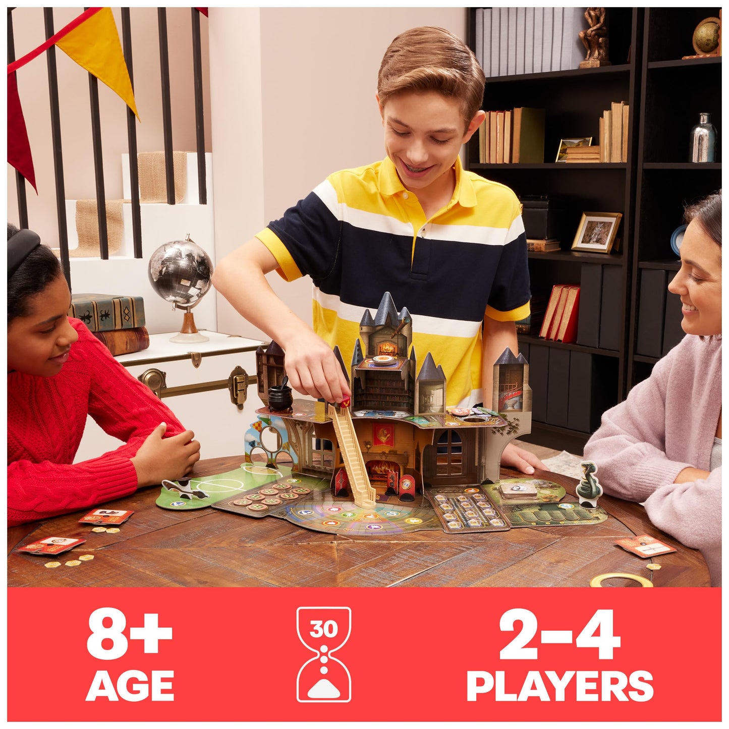 Wizarding World Hogwarts Magical Mayhem 3D Board Game | Harry Potter Game for Families, Adults, & Kids Ages 8 and up