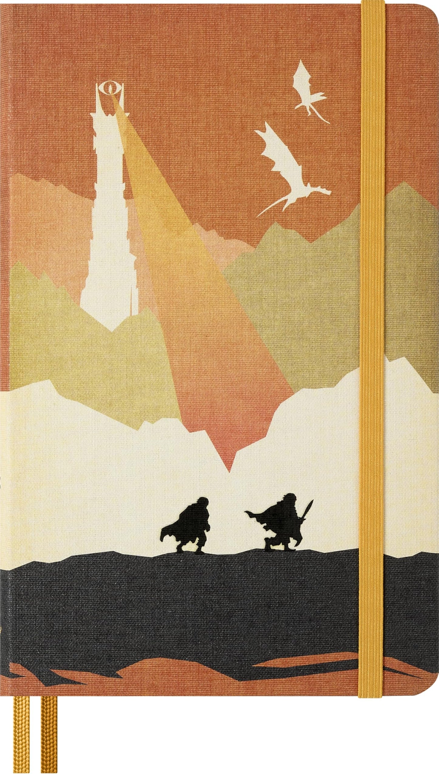 Moleskine Limited Edition The Lord of the Rings Notebook, Hard Cover, Large (5" x 8.25"), Ruled/Lined, Frodo & Sam Journey Graphic, 176 Pages