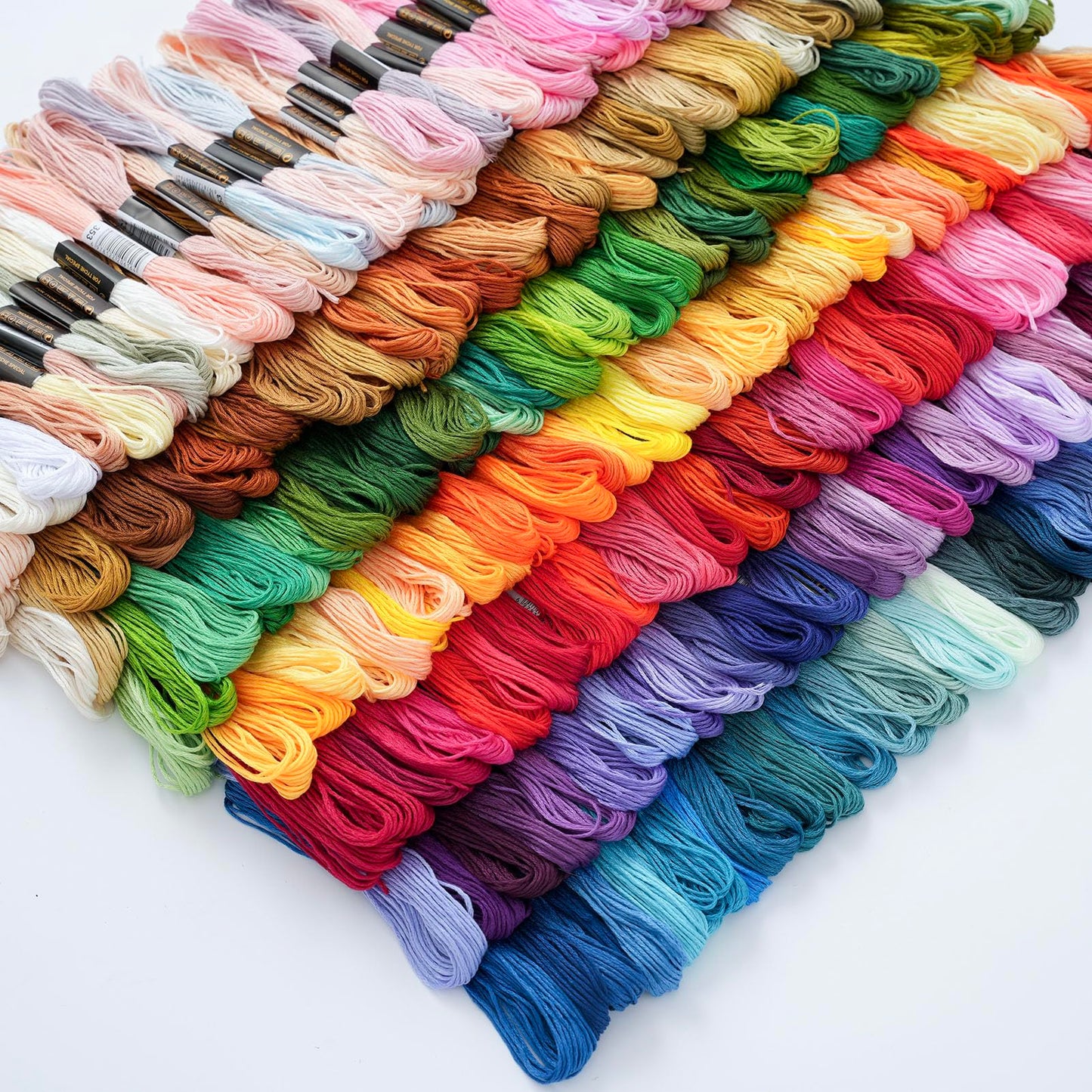 447 Colors Complete Set Embroidery Floss, Friendship Bracelet String, 8.7in 6-Strand Cross Stitch Thread Polyester Embroidery Thread