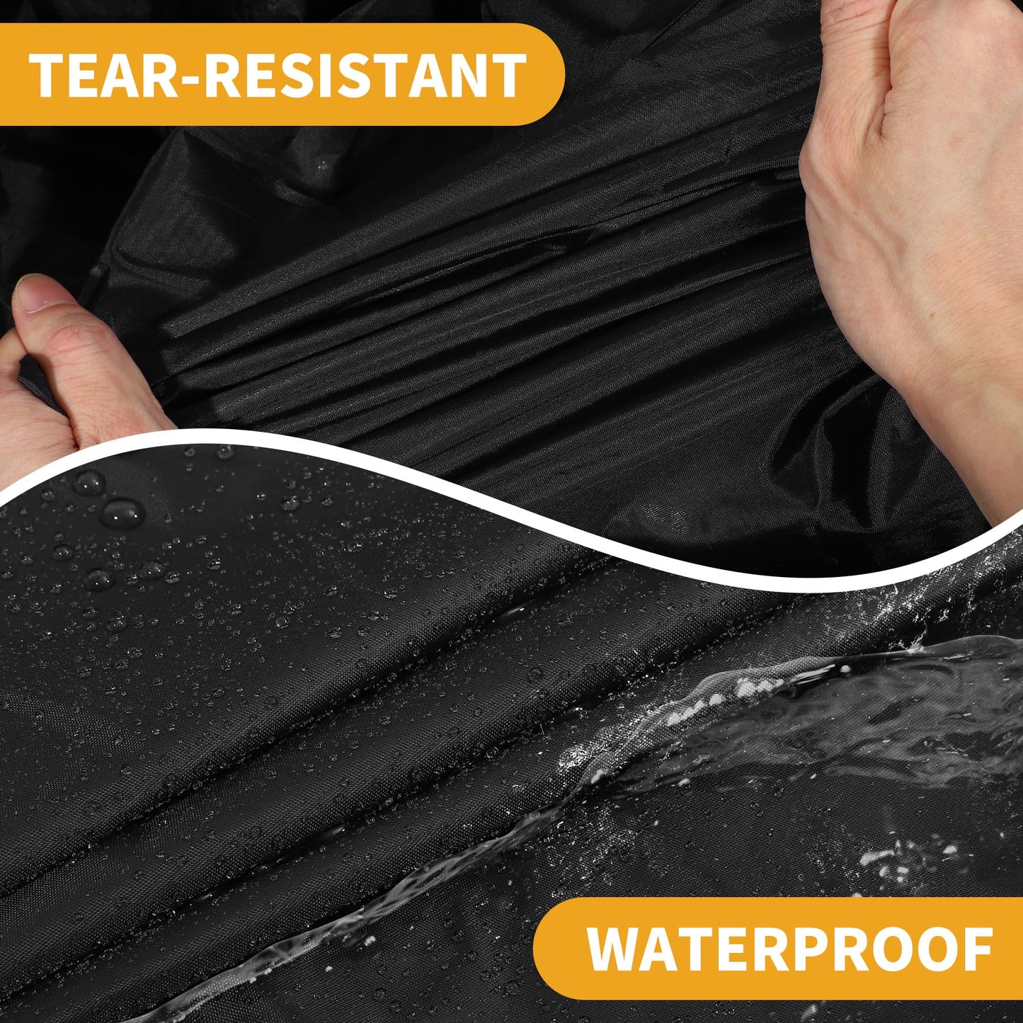Partuto Car Cover Waterproof All Weather Sun Rain Protection Full Exterior Cover for Chevrolet Camaro Black with Left Side Zippers
