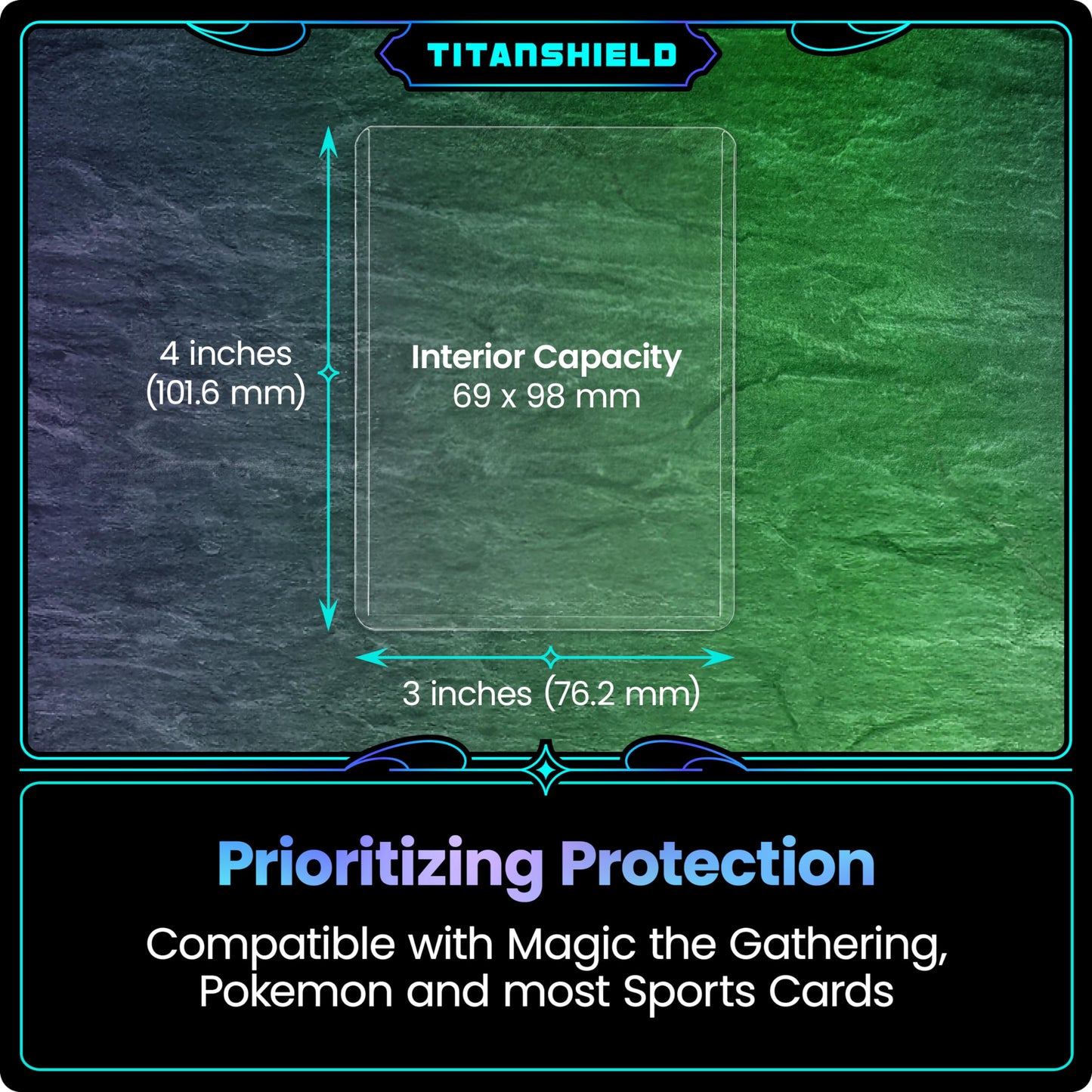 TitanShield 3" x 4" Toploaders for Collectible Trading Cards (200 ct.)