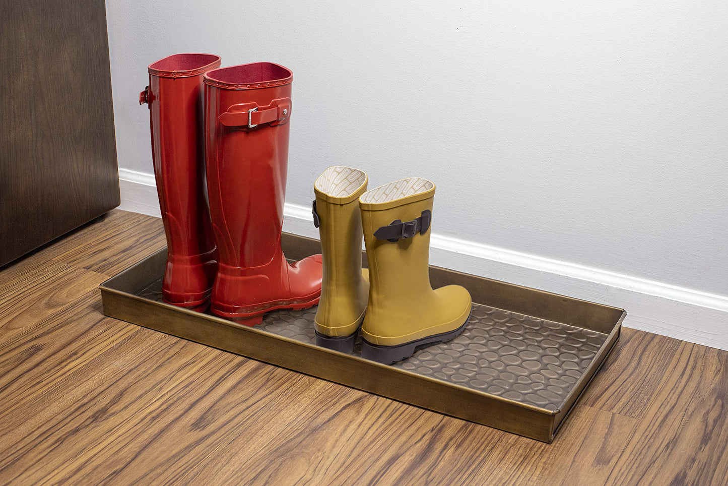 Good Directions 208BR Pebbles Boot Tray, Brass
