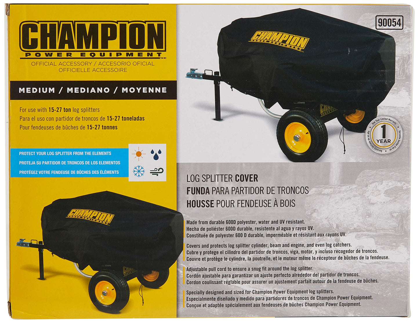 Champion Power Equipment 90054 Log Splitter Cover, Fits 15-Ton to 27-Ton Models