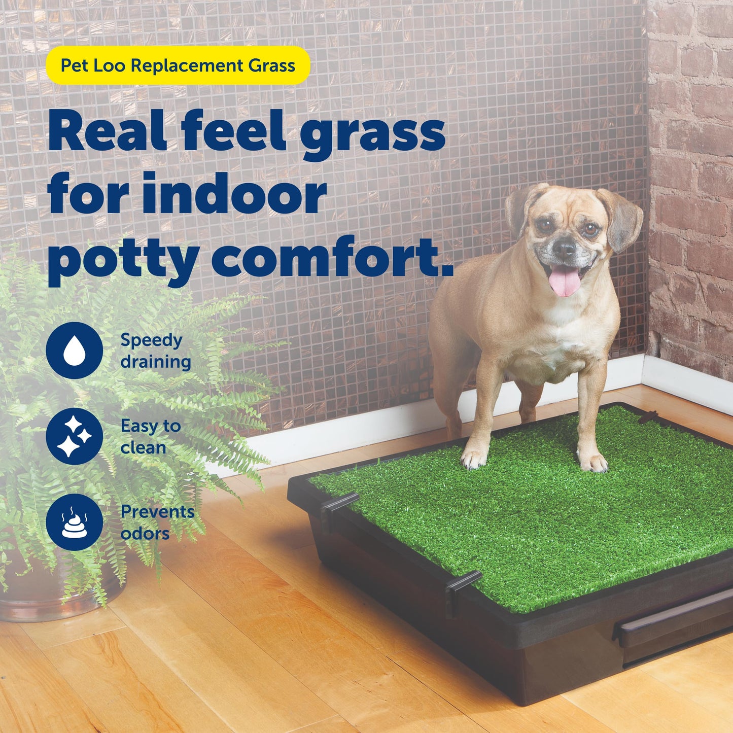 PetSafe Pet Loo Portable Dog Potty Plush Replacement Grass, Medium