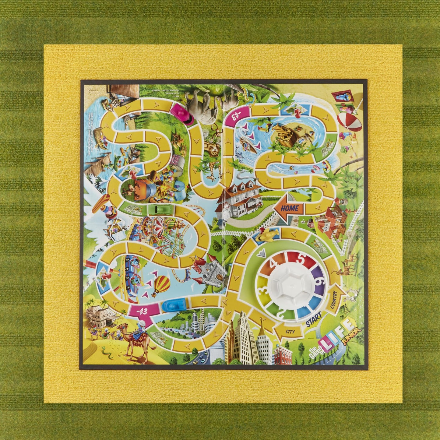 The Game of Life Junior Board Game for Ages 5 and Up, Game for 2-4 Players, Family Board Games for Kids, Gifts for Kids (English)