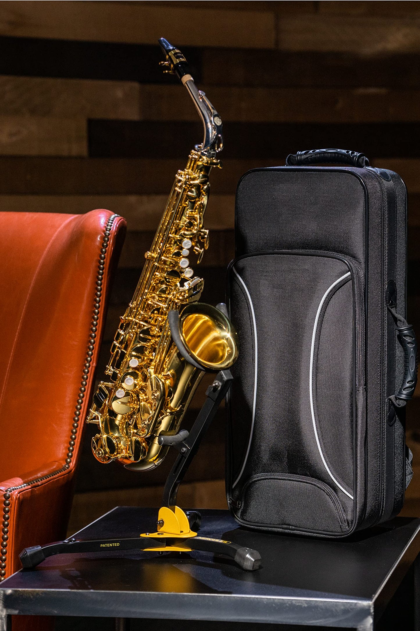 Hercules DS630BB Auto Grip Alto/Tenor Saxophone Stand