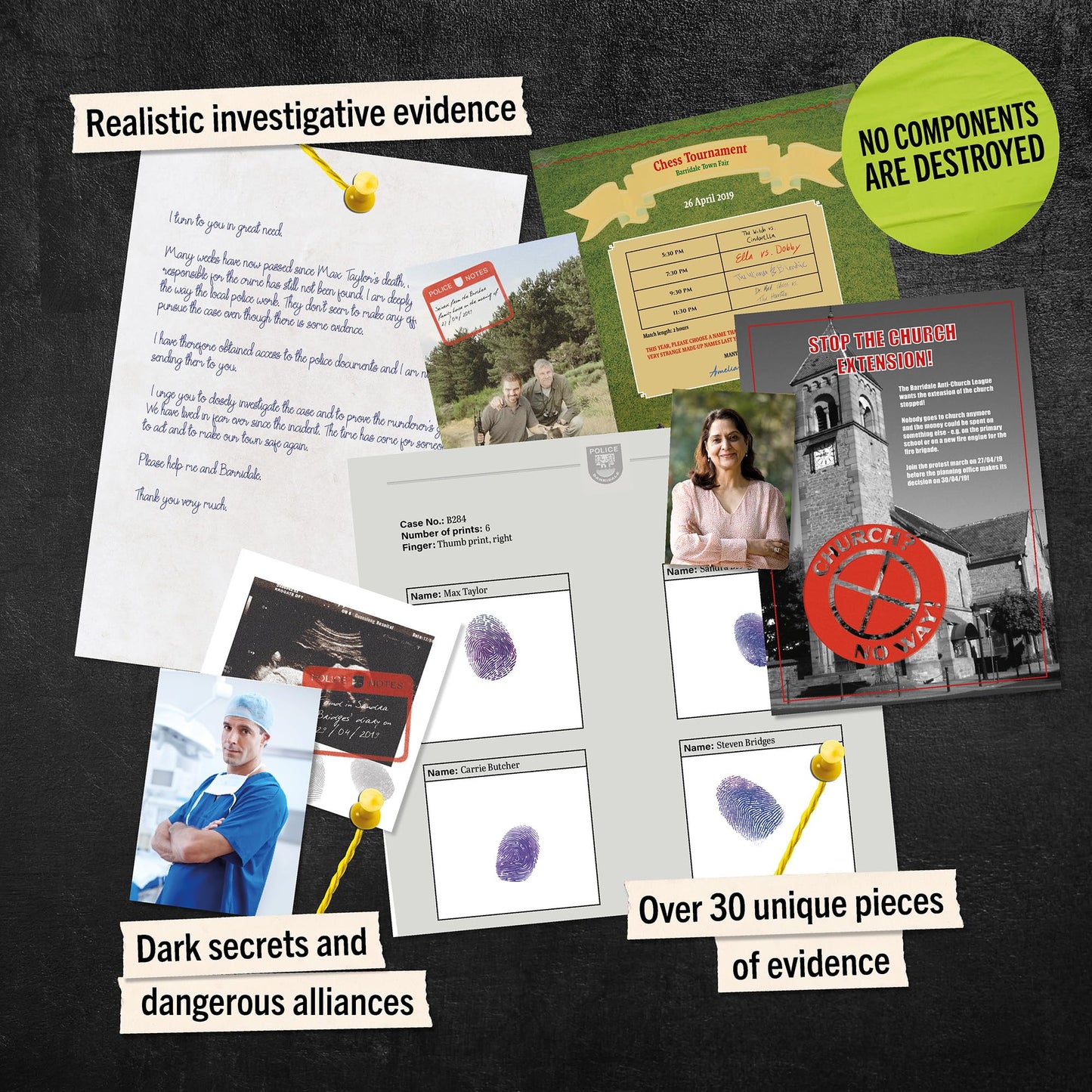 Hidden Games Murder Mystery Game – Canadian Version – Solve a Crime at a Folk Festival – Detective Investigation with 30+ Clues – Board Game for Teens, Adults, Couples & Groups – The Maplebrooke Case