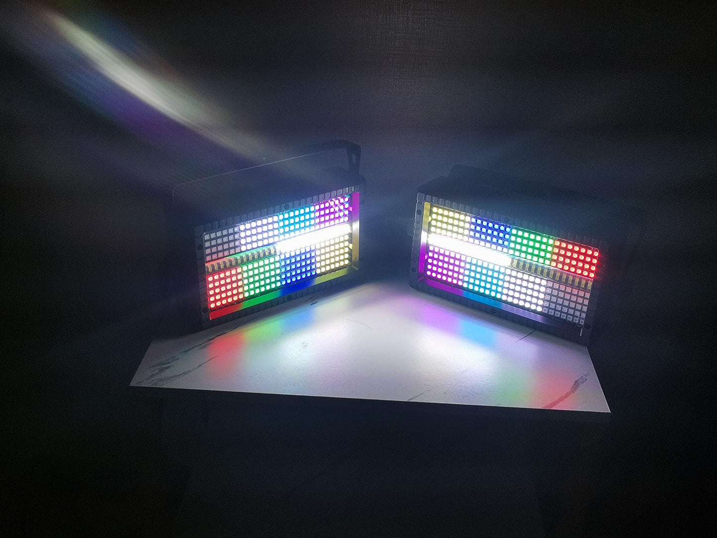 LED Par bar Wall wash Stage Light,SENLAN 280pcsX0.5W SMD 5050 RGB 3-in-1 Plus 56pcs White LEDs Panel Light of 2 Modes DMX512 for Disco/Party/Theater