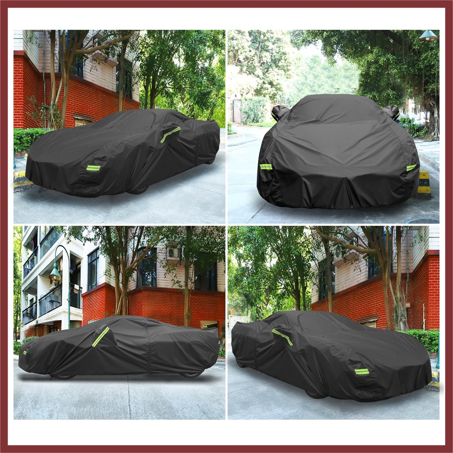 HEROFFIX Waterproof Car Cover for Chevrolet Corvette C4 C5 C6 C7 1984-2019 210D Outdoor Full Car Cover All Weather Windproof Sun Rain Protection with Door Zipper Replace Parts