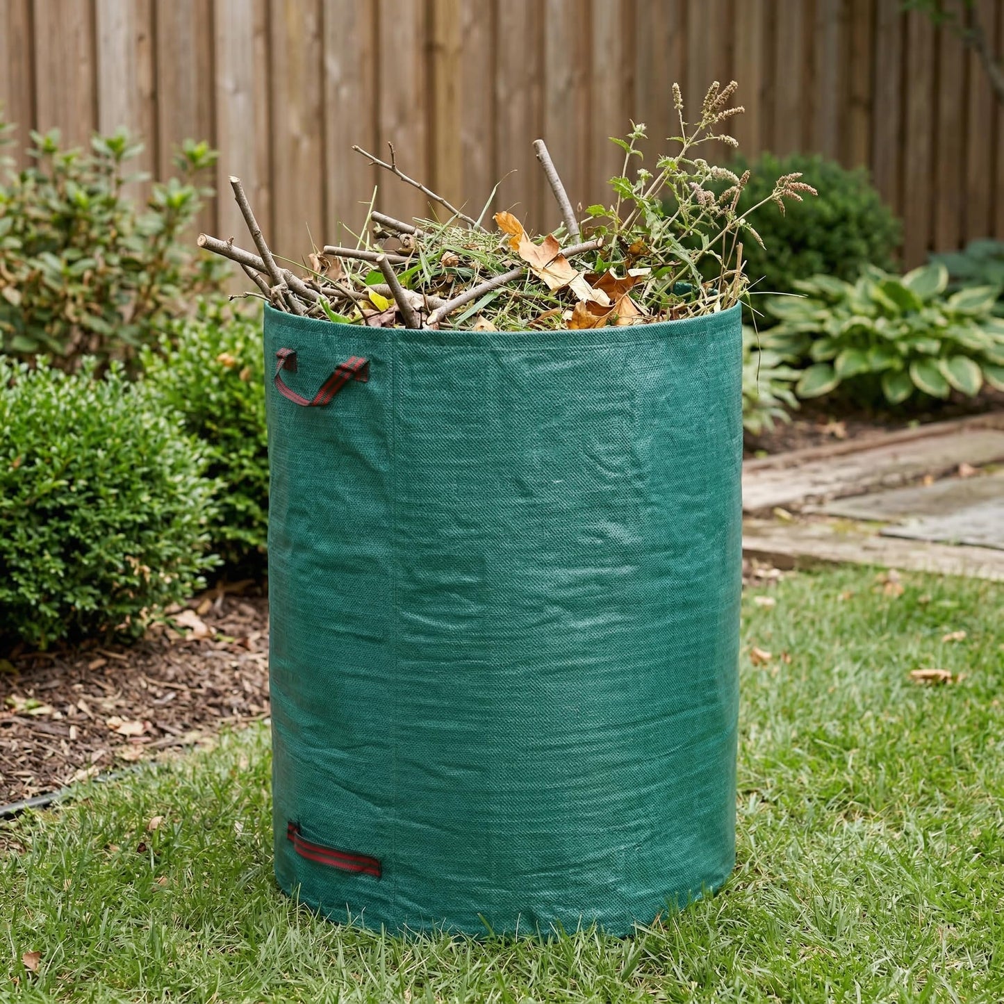 Gardzen 3-Pack 72 Gallons Garden Bag - Reuseable Heavy Duty Gardening Bags, Lawn Pool Garden Leaf Waste Bag