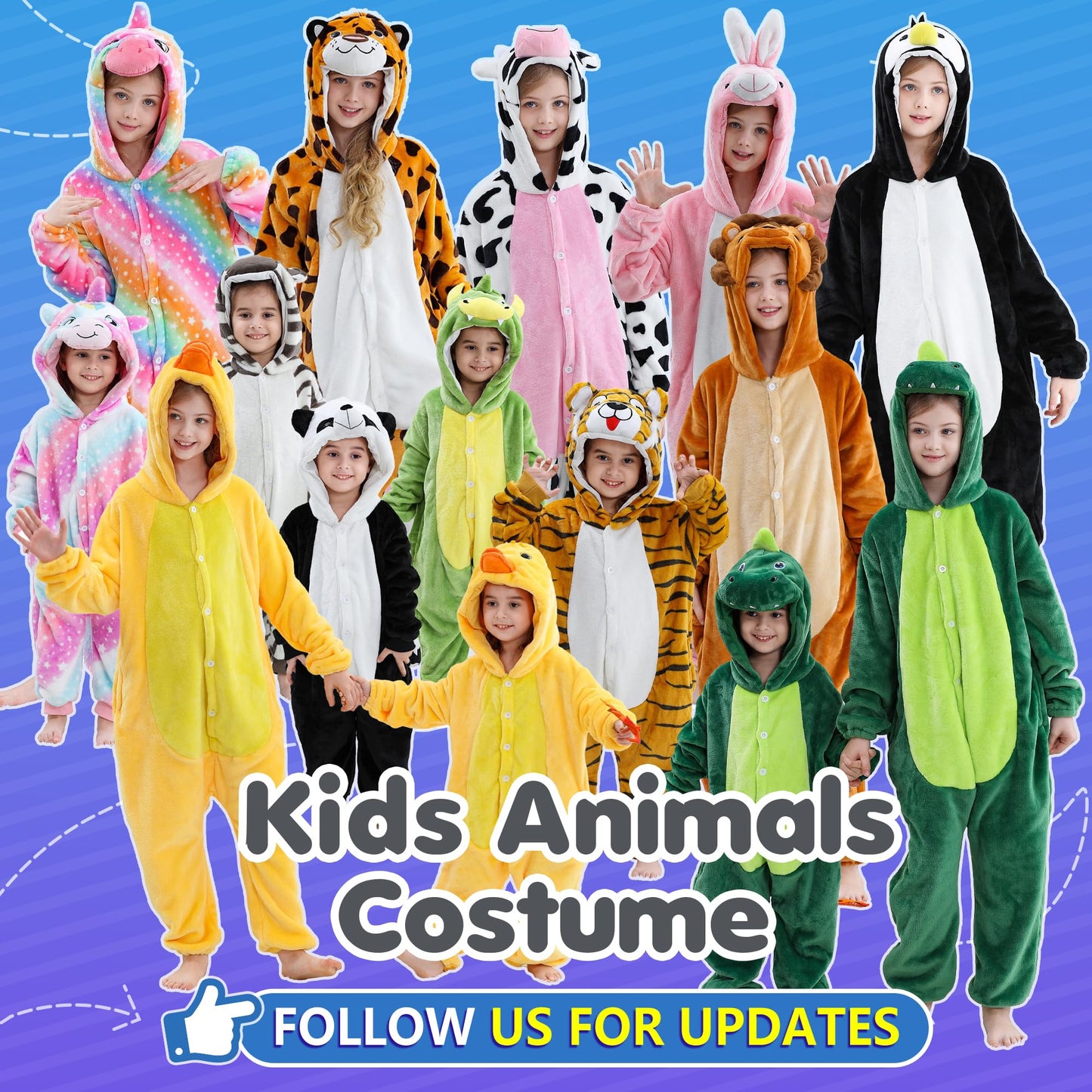 MICHLEY Animal Hooded Romper Kids Flannel Halloween Cosplay Costume 3-12T for Autumn Winter, Panda, 9-10T, Size130
