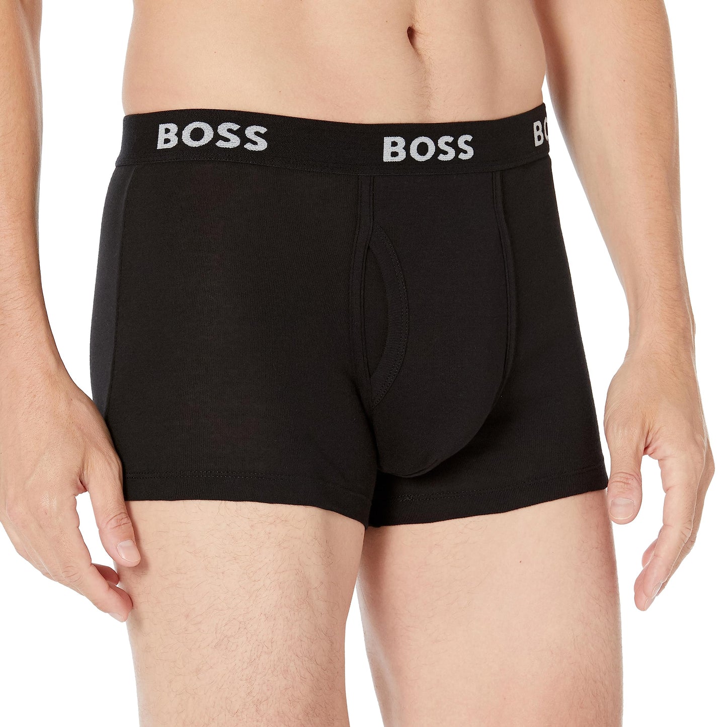 BOSS Men's 5-Pack Authentic Cotton Trunks, Dark Soil Black, M, Dark Soil Black, Medium