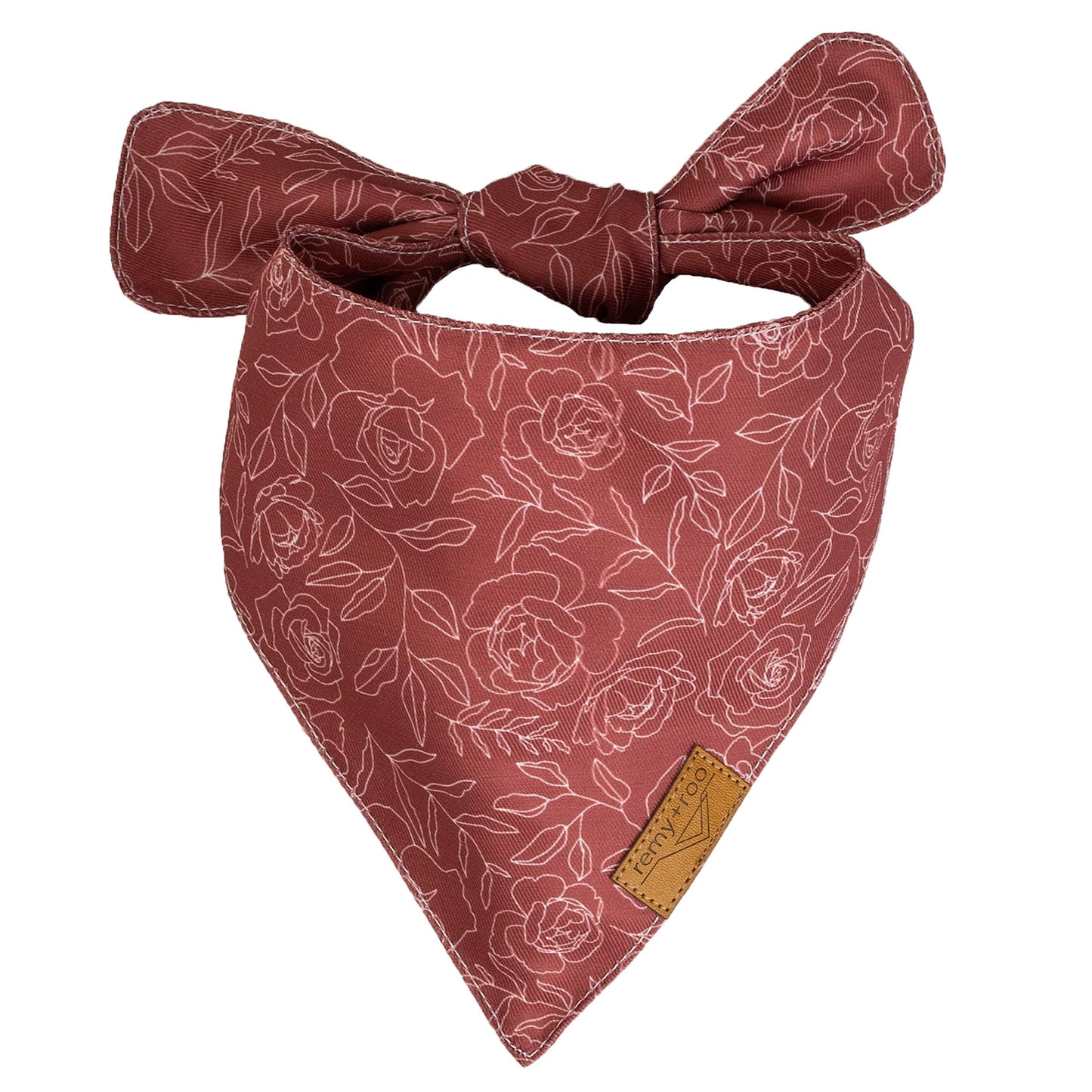 Remy+Roo Dog Bandanas - 4 Pack | Rubi Set | Premium Durable Fabric | Unique Shape | Adjustable Fit | Multiple Sizes Offered | (Large)