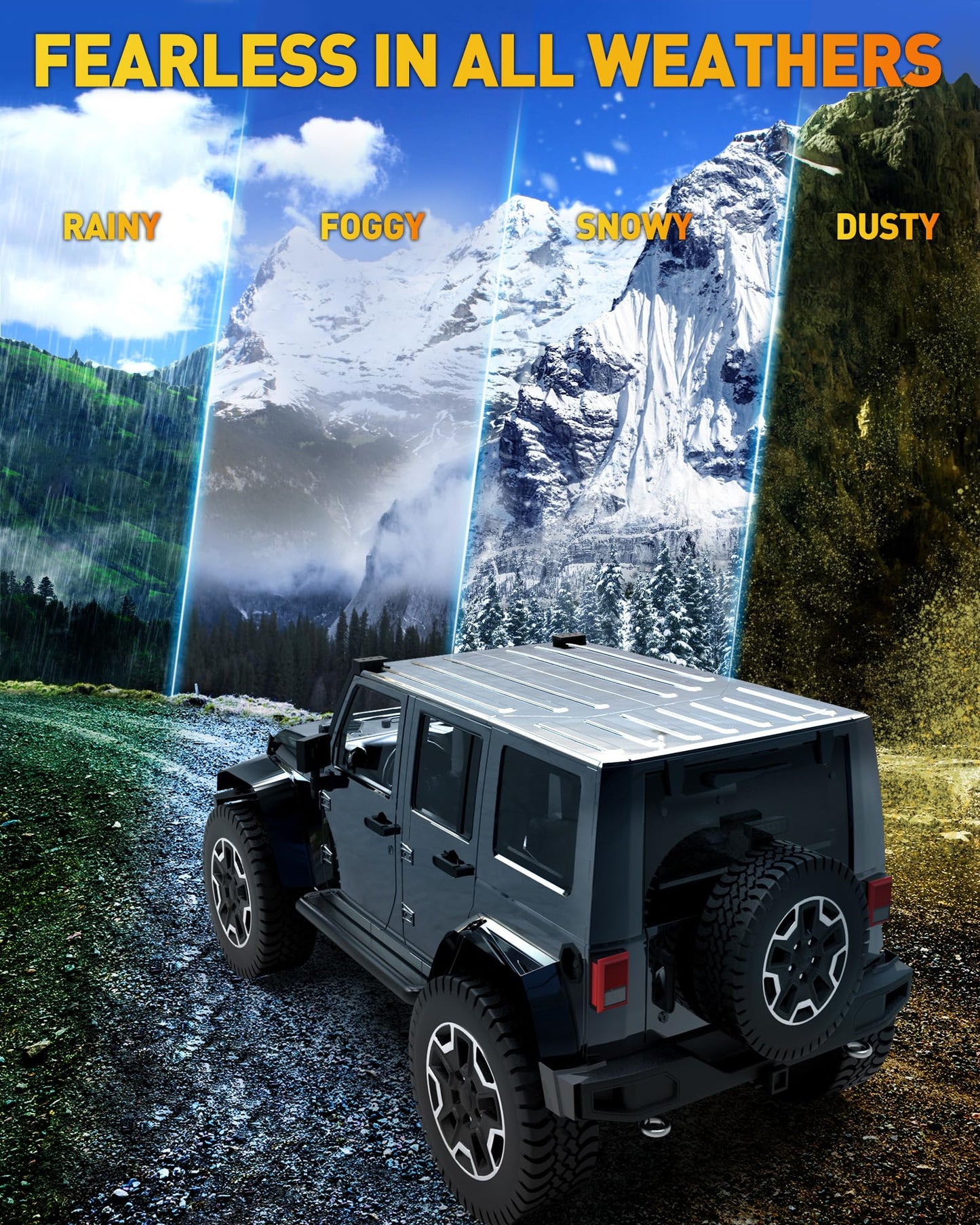 NAOEVO 4 Inch LED Pod Lights, 120W 12,000LM LED Fog/Driving/Off Road Lights LED Light Bar with Spot Flood Combo, Cube Pods for Truck Boat ATV UTV, 2 Pcs (White)