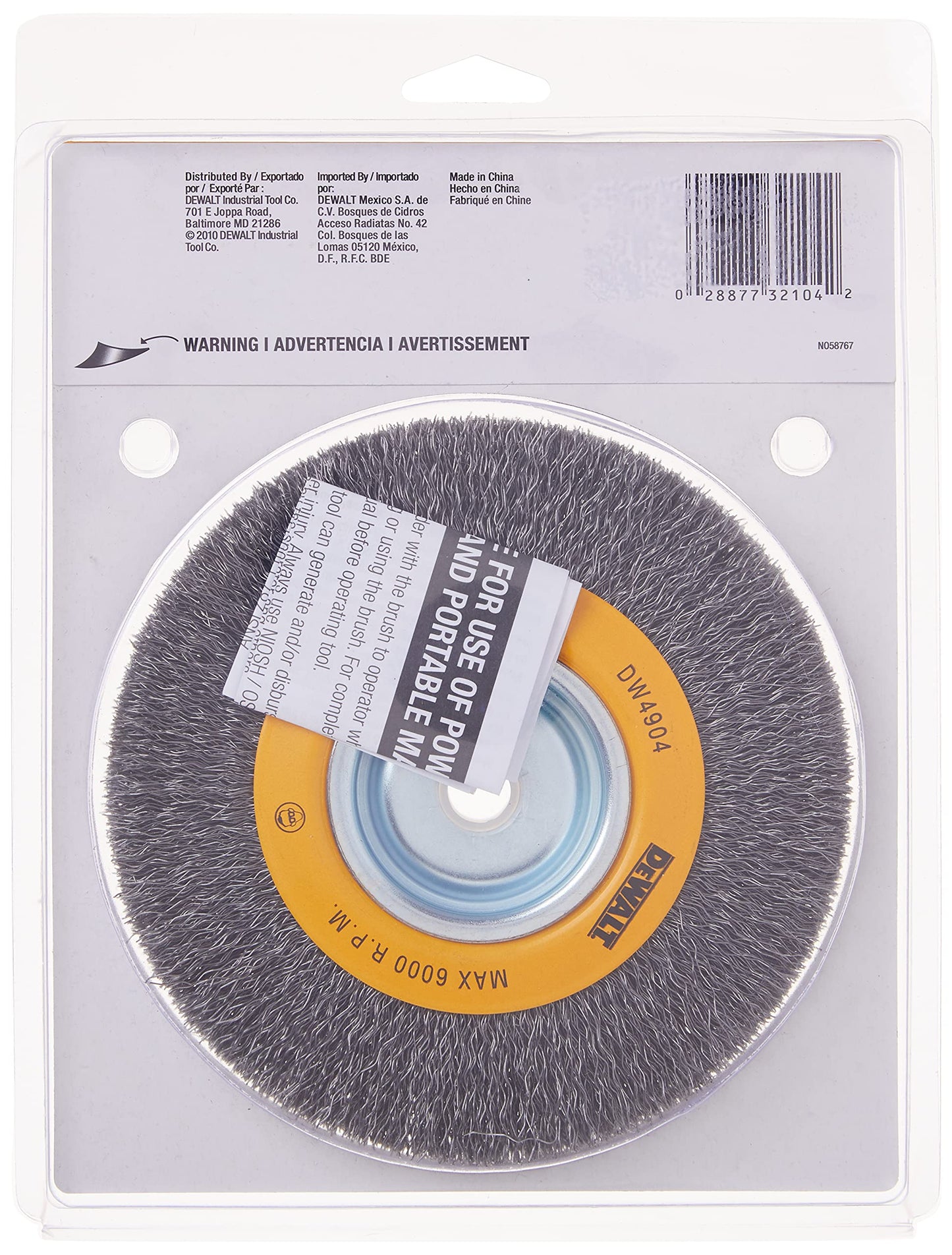 DEWALT Wire Wheel, Crimped, 6-Inch (DW4904)