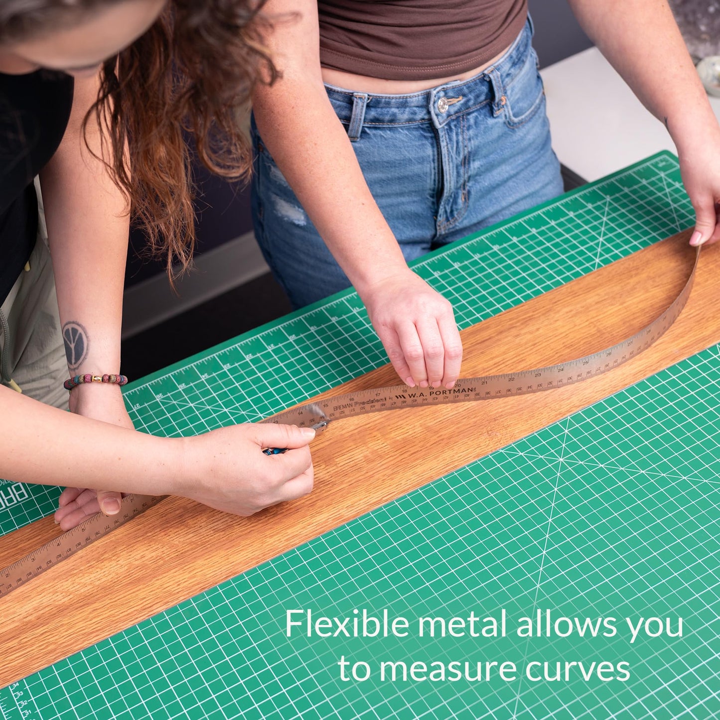 24 Inch Non Slip Steel Ruler Pack of 10-24 Inch High Grade Flexible Stainless Steel Ruler 10 Pack Set with Non Slip Cork Base for Excellent Precision and Accuracy (10 Pack).