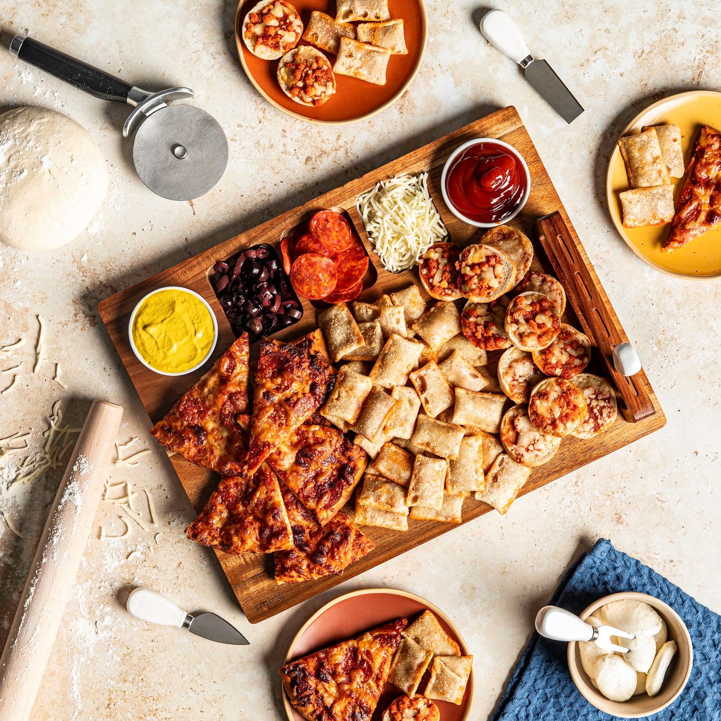 Smirly Charcuterie Board Set - Large Bamboo Cheese Board for Serving - House Warming Gifts New Home, Wedding & Bridal Shower Gift, Birthday Gift for Women