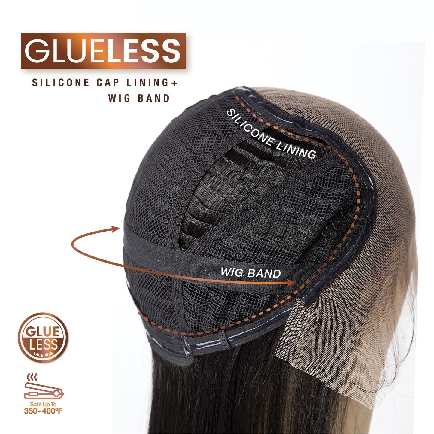 Sensationnel Bare Lace 13x6 Wigs - Unit 4 Glueless Synthetic with 180 Degree Pre-Plucked Hairline Non lifting 2040 Larger Grid Thinner Lace - BareLace unit 4 (SH/LIGHTASHBROWN)