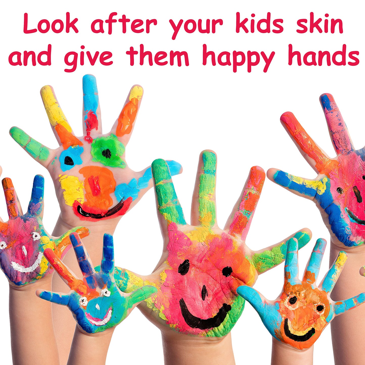 Bamboo Mittens for Eczema, Age 3-4 Kids, Eczema Gloves for Children, Kids Gloves for Dry Hands, Kids Moisturizing Gloves Overnight, 3 Pairs