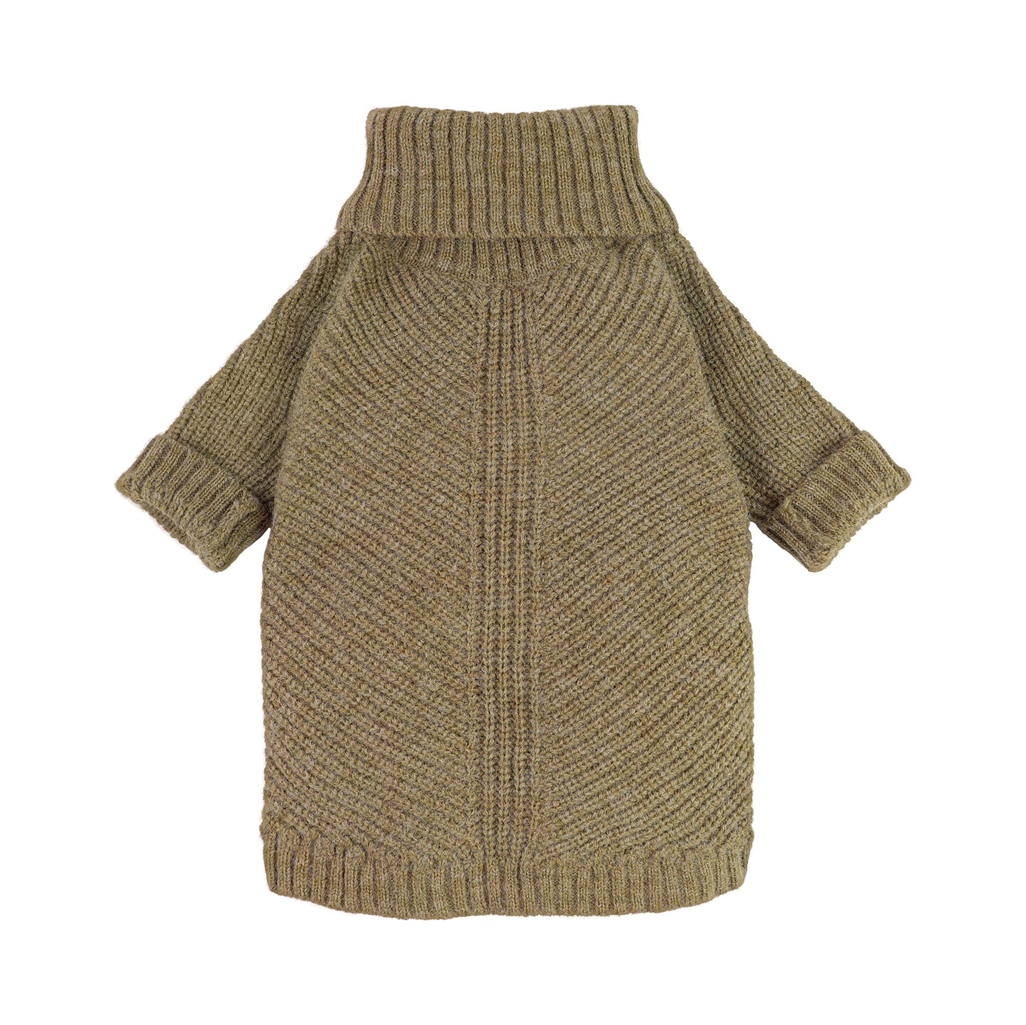 Fitwarm Thermal Knitted Dog Sweater Doggy Winter Coat Pet Clothes Doggie Turtleneck Jacket Puppy Outfits Cat Sweatsuit Sage Green X-Large