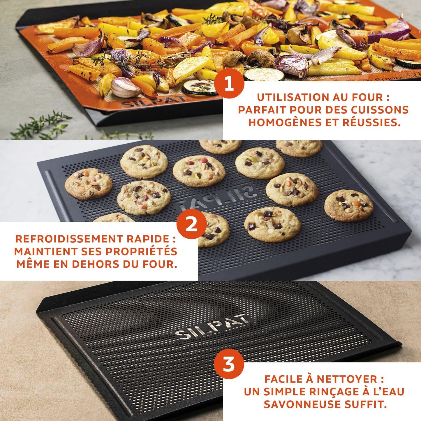 Silpat The Original Cook N' Cool Perforated Baking Tray, Aluminum, 11 5/8” X 16 1/2”