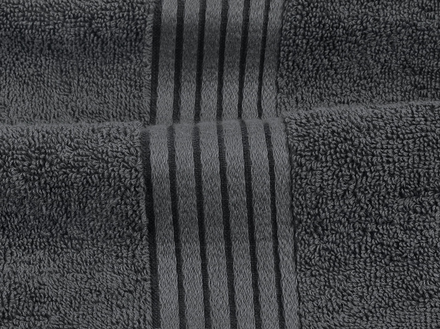 Utopia Towels 8 Piece Premium Towel Set, 2 Bath, 2 Hand, and 4 Washcloths,100% Ring Spun Cotton, Super Soft and Highly Absorbent, Grey