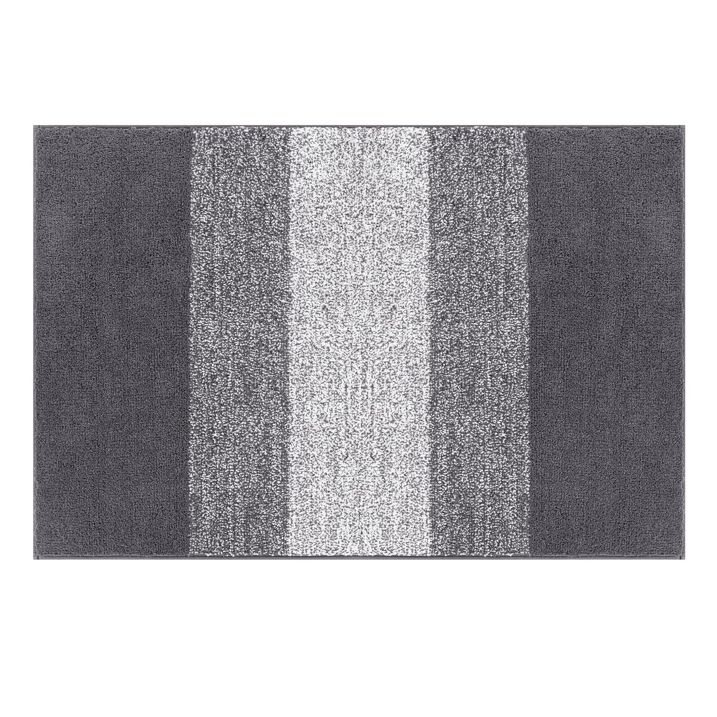 Vaukki Indoor Doormat Entryway Door Rug, Non Slip Absorbent Mud Trapper Mats, Low-Profile Inside Floor Mats, Soft Washable Small Rugs Door Carpet for Entryway (32''x48'',Grey)