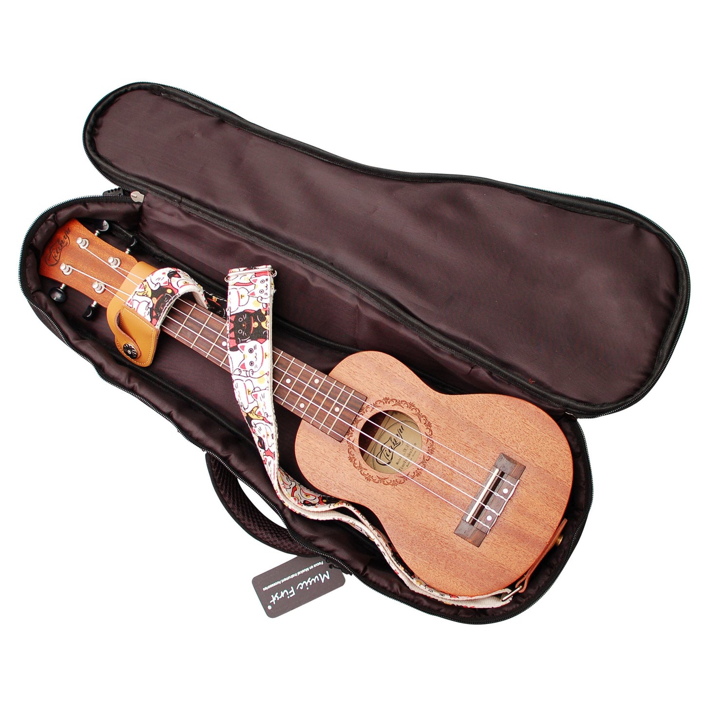 MUSIC FIRST Woven THE NATIVE Vintage Style Ukulele case ukulele bag ukulele gig bag (26~27 inch Tenor, The Native)