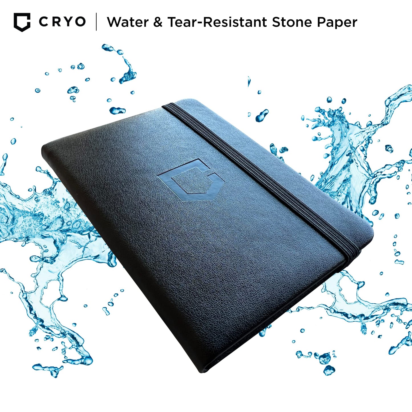 CRYO Crypto Seed Phrase Storage Notebook - Waterproof Bitcoin Recovery Phrase Crypto Password Keeper - 12 to 24 Word Cold Wallet Backup - Mnemonic Passphrase Stone Paper Book - Pocket Size 2-Pack