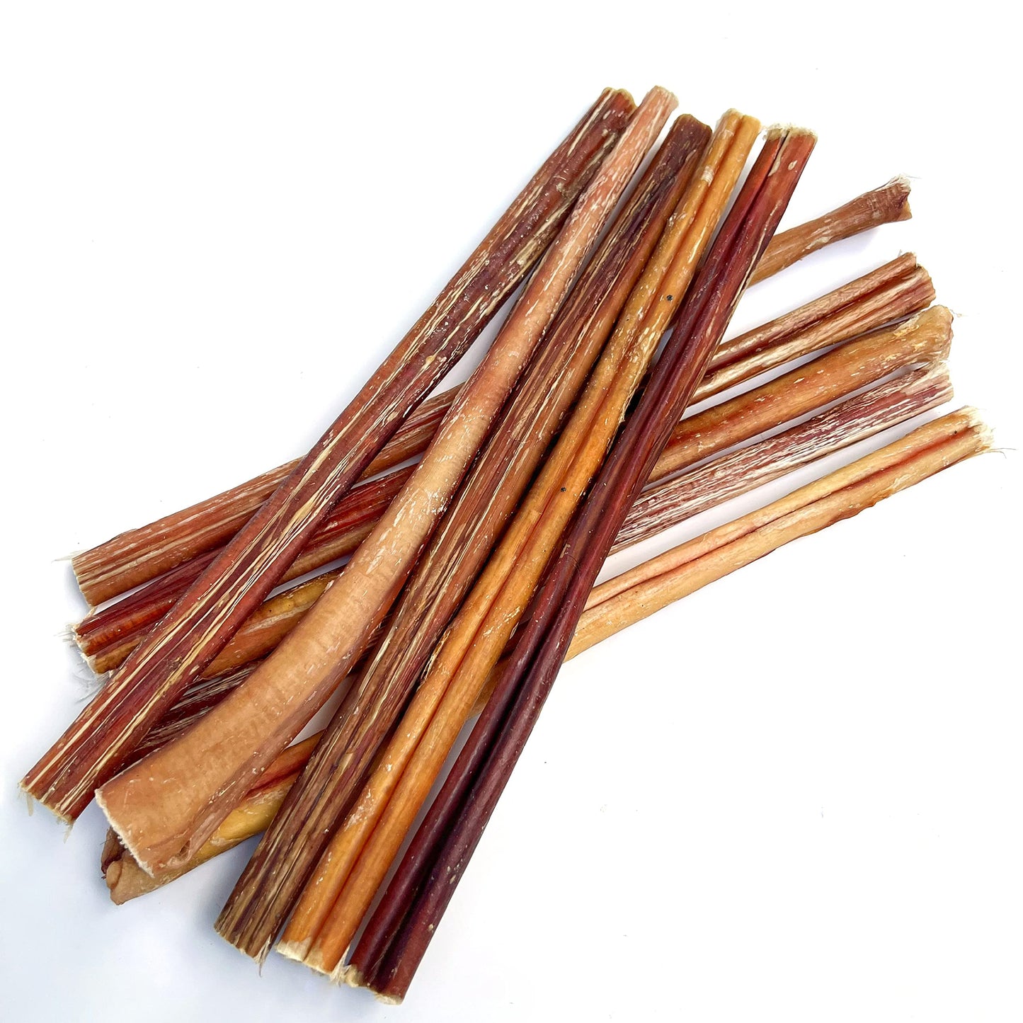 BULLY PALS - 12 inch Bully Sticks Standard - 10 Pack - All Natural, Single Ingredient, Dehydrated, Rawhide and Chemical Free, Fully Digestible Dog Treat and Dental Chew for Small to Medium Dogs