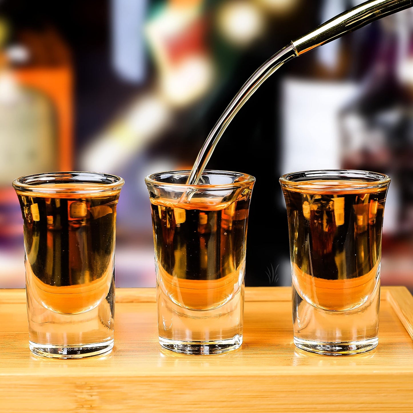 Shot Glasses Set of 24-1.2 OZ Clear Shot Glass with Heavy Base, Rock Shot Glasses Bulk for Cocktail, Vodka, Espressos, Liqueurs, Tequila and Desserts