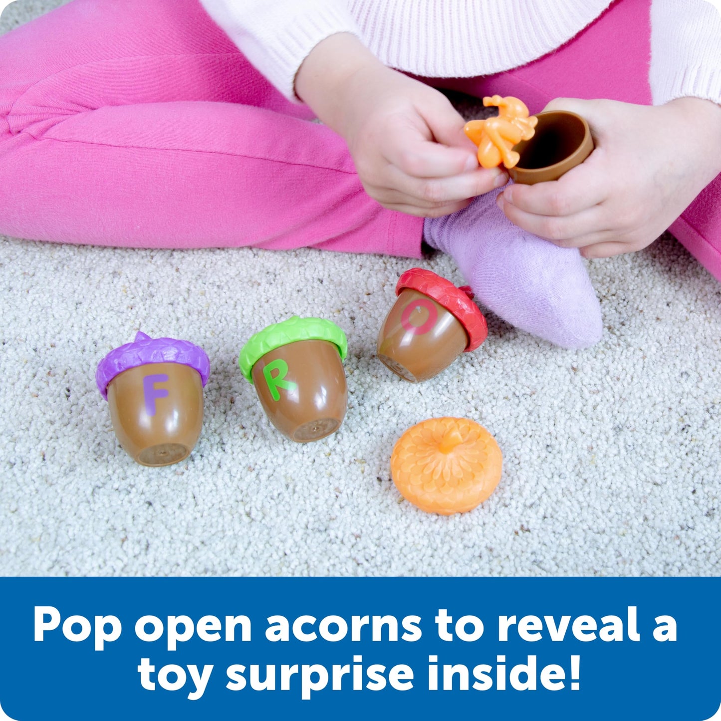 Learning Resources Alphabet Acorns Activity Set -78 Pieces, Ages 3+ Toddler Learning Toys, ABC Toys for Toddlers
