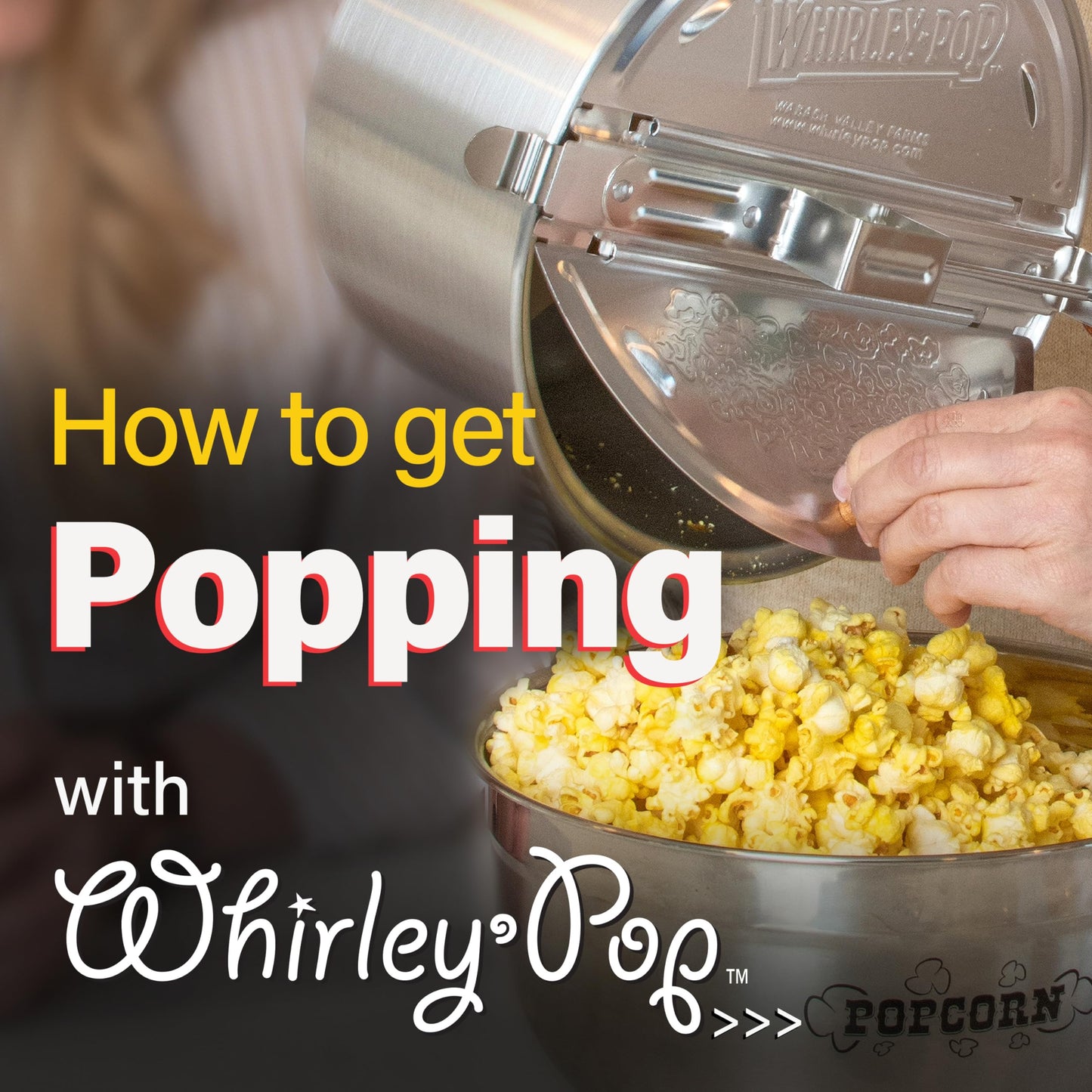 Wabash Valley Farms 25008 Whirley-Pop Stovetop Popcorn Popper, Silver