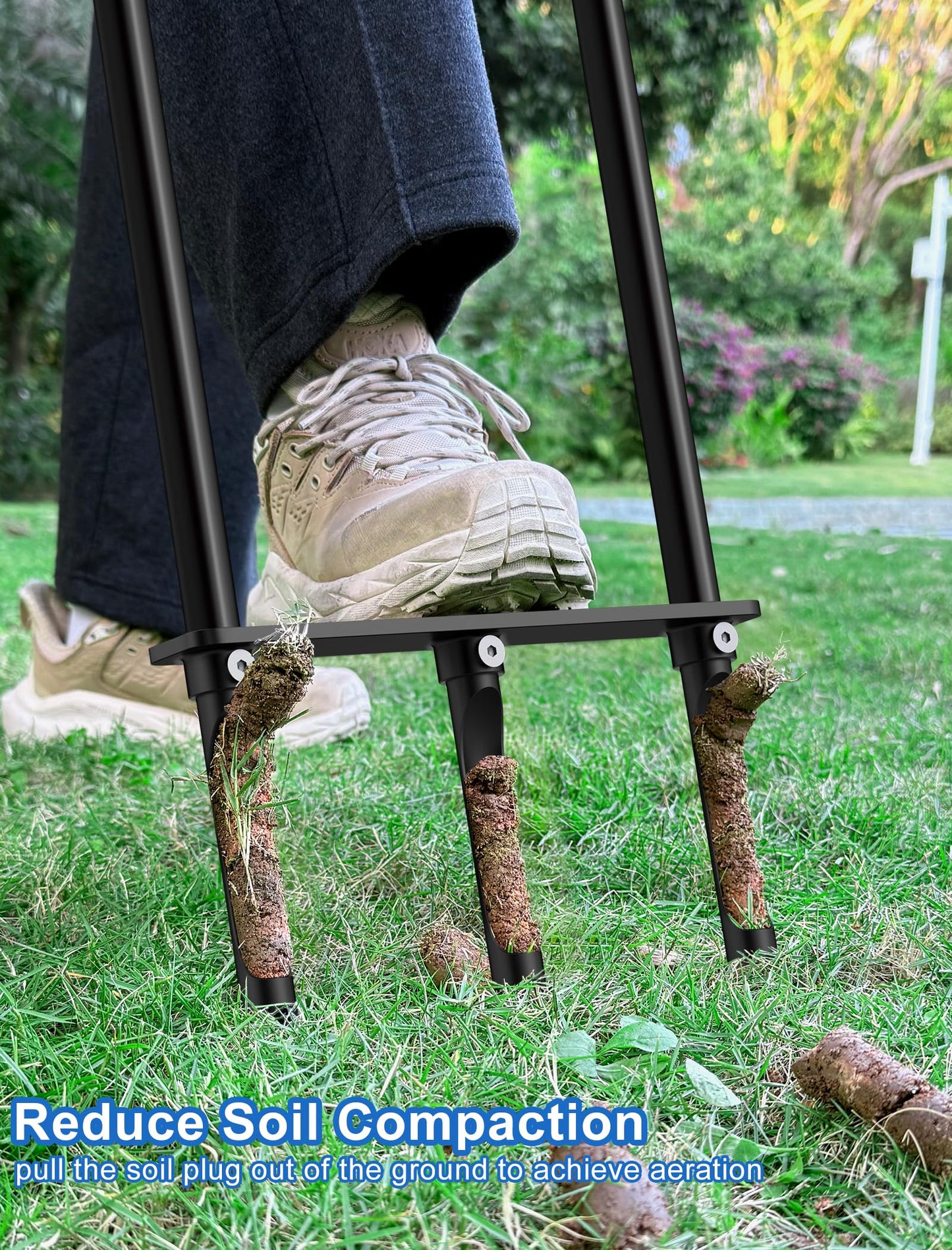 Lawn Aerator Tool, Core Aerator Lawn Tool with Alloy Steel Material, Sturdy Grass Aerator for Lawn Health Soil Yard Aerator