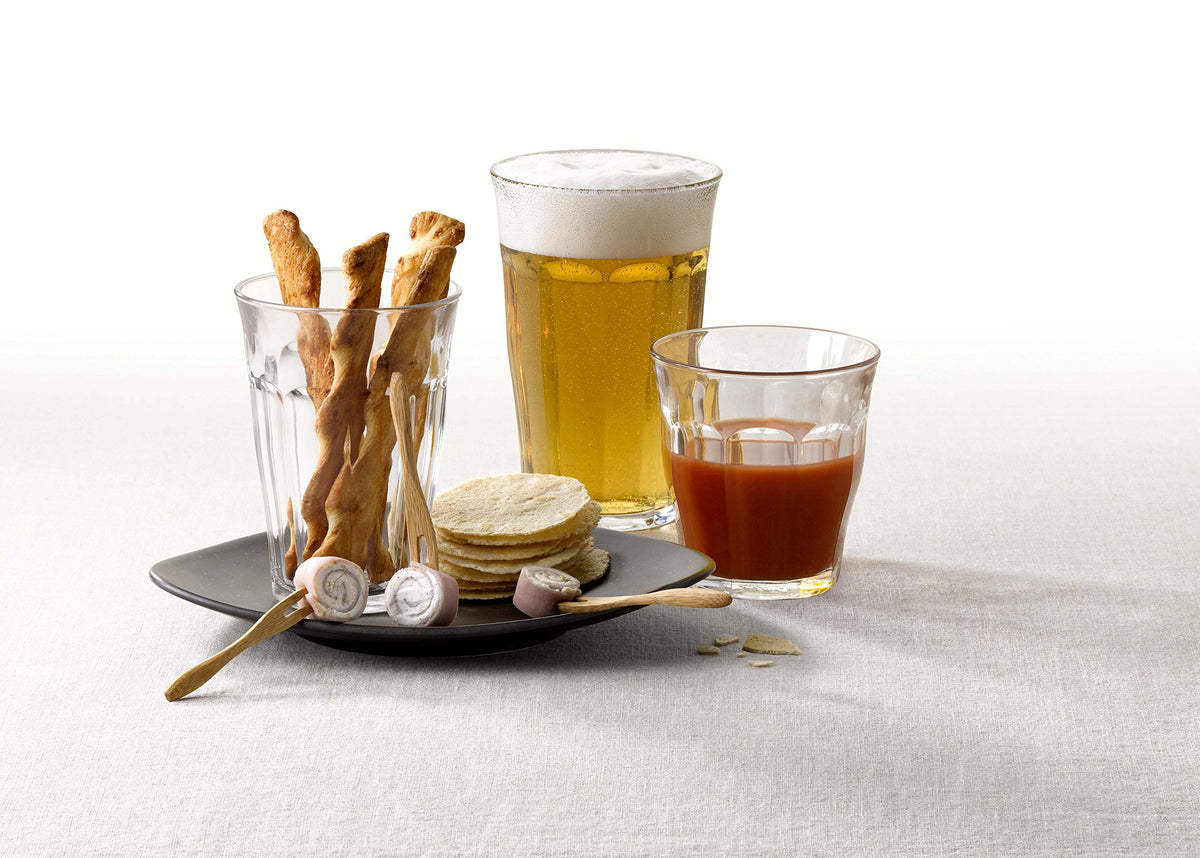 Duralex Made in France Picardie Tumbler Set of 6, 17.62 oz