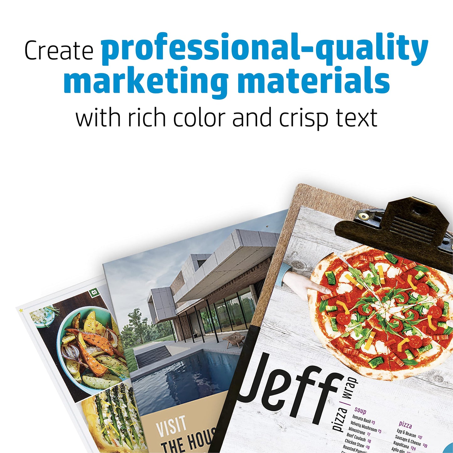 HP Color Laser Brochure Paper, Glossy (150 Sheets, 8.5 x 11 Inches)