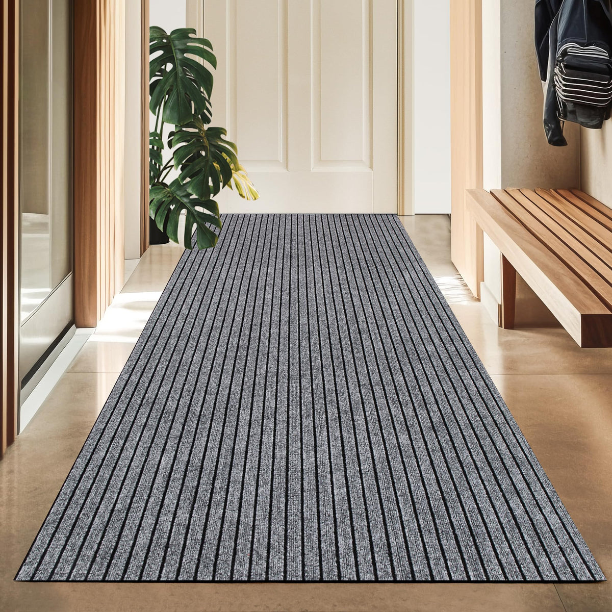 koloko 2ft x 8ft Runner Rug Non-Slip Outdoor Indoor Carpet Runner Custom Size Floor Runners Area Rugs Mat with Rubber Backing for Hallway Entryway Balcony Patio Kitchen Garage Stair Laundry