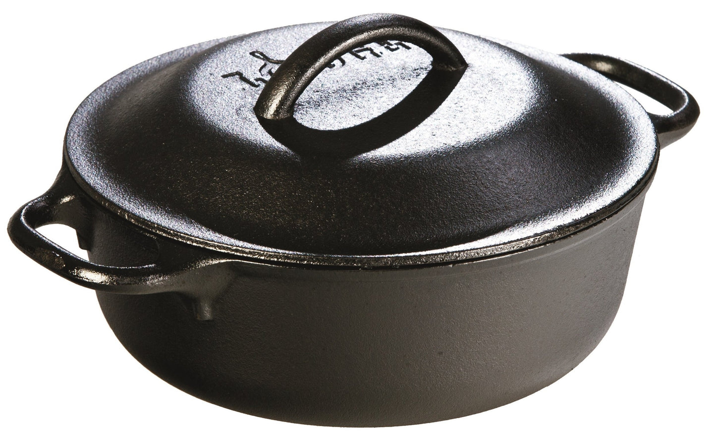 Lodge L2SP3 Cast Iron Serving Pot, Pre-Seasoned, 2-Quart, Black