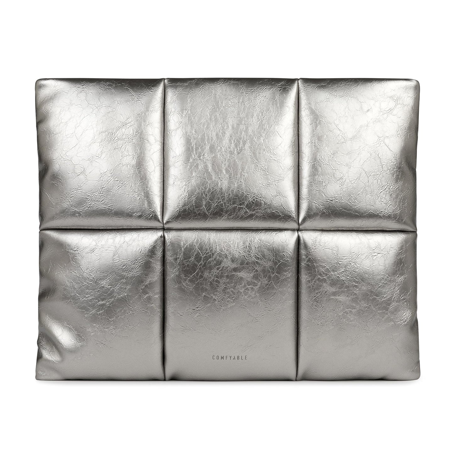 Comfyable Puffy Laptop Sleeve 13 Inch 14 Inch, Puffer Laptop Carrying Case, Pillow Case Compatible with MacBook Air M4 2025 M3 M2 M1, MacBook Pro M4 Pro/Max, Silver