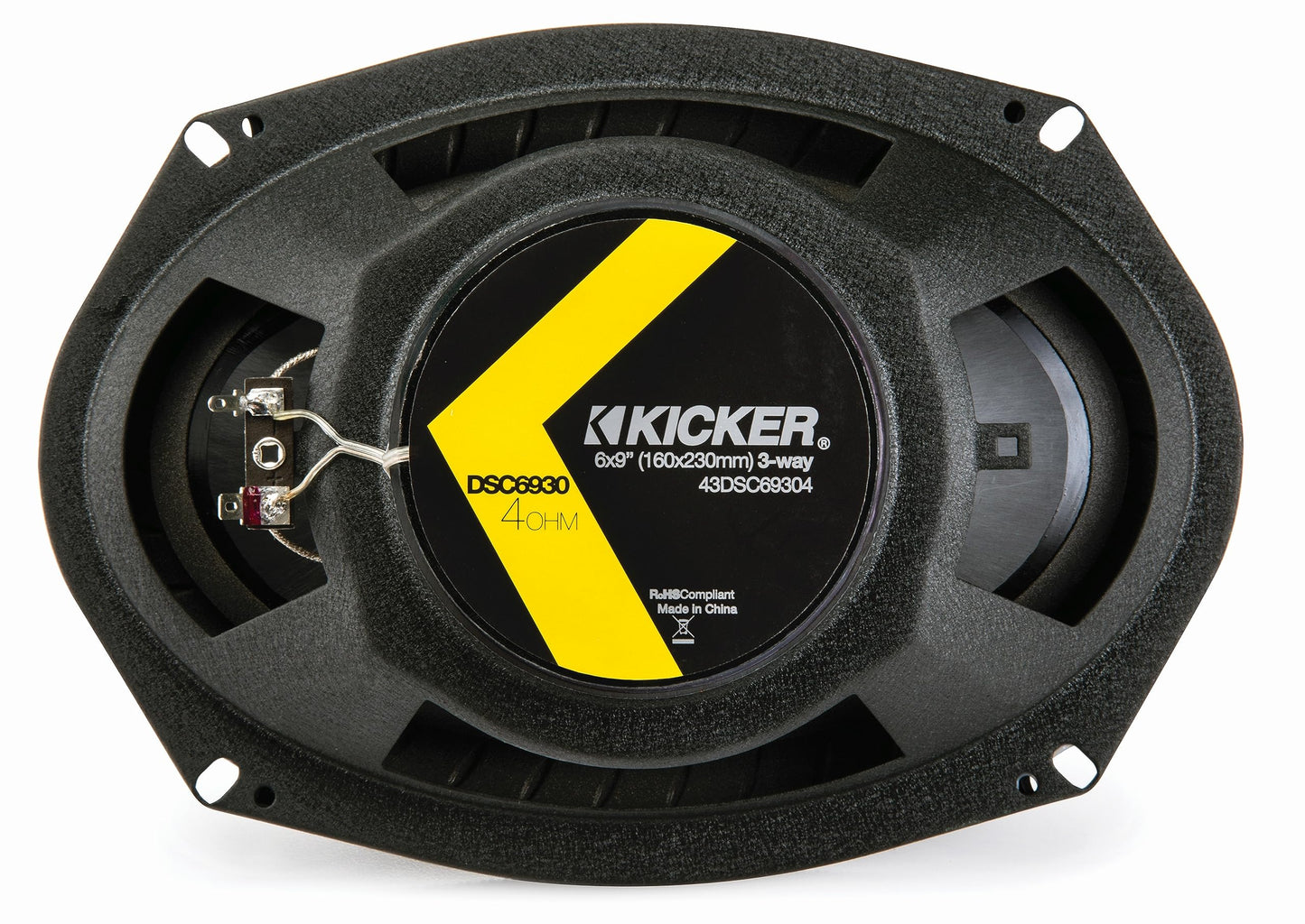 2 New Kicker 43DSC69304 D-Series 6x9 360 Watt 3-Way Car Audio Coaxial Speakers