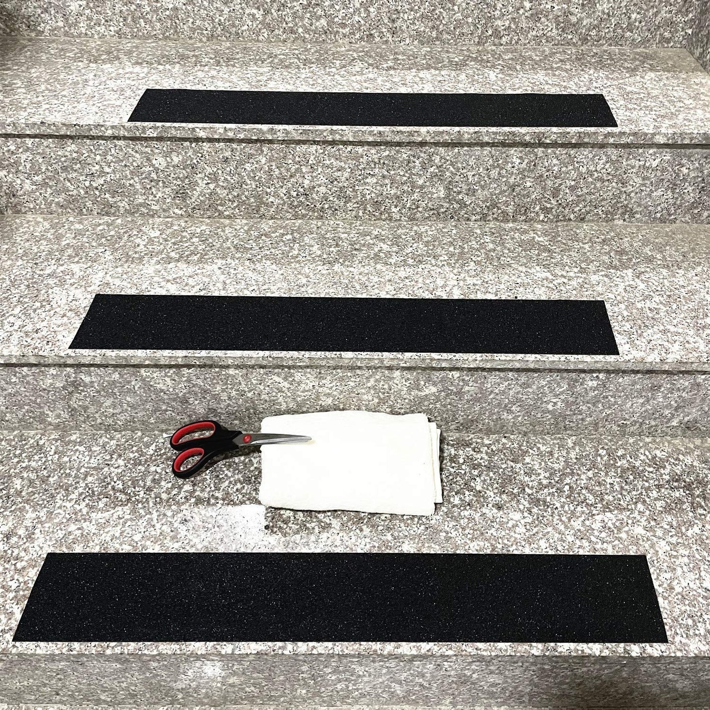 COSIMIXO 12" x 35Ft Black Heavy Duty Anti Slip Tape for Stairs Outdoor, Waterproof Grip Tape Safety Non Skid Roll for Stair Steps Traction Tread Staircases Non Slip Strip