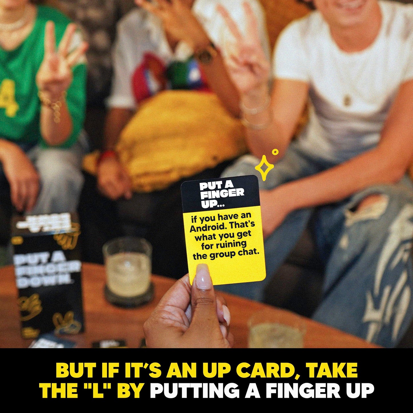 Put A Finger Down - The Viral Party Game That Will Have Everyone Talking - Funny Adult Card Game & Icebreaker Ideas, Game Nights, & Big or Small Groups, 400 Cards for 2+ Players