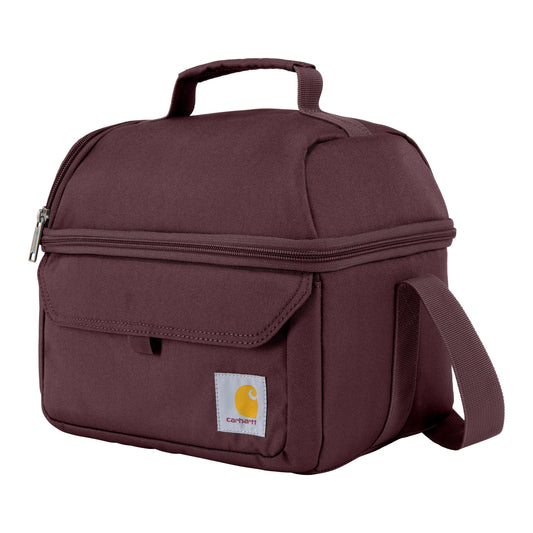 Carhartt 12 Can Two Compartment Lunch Box | Durable, Fully-Insulated Lunch Bag for Women & Men, Large Lunchbox (Port)