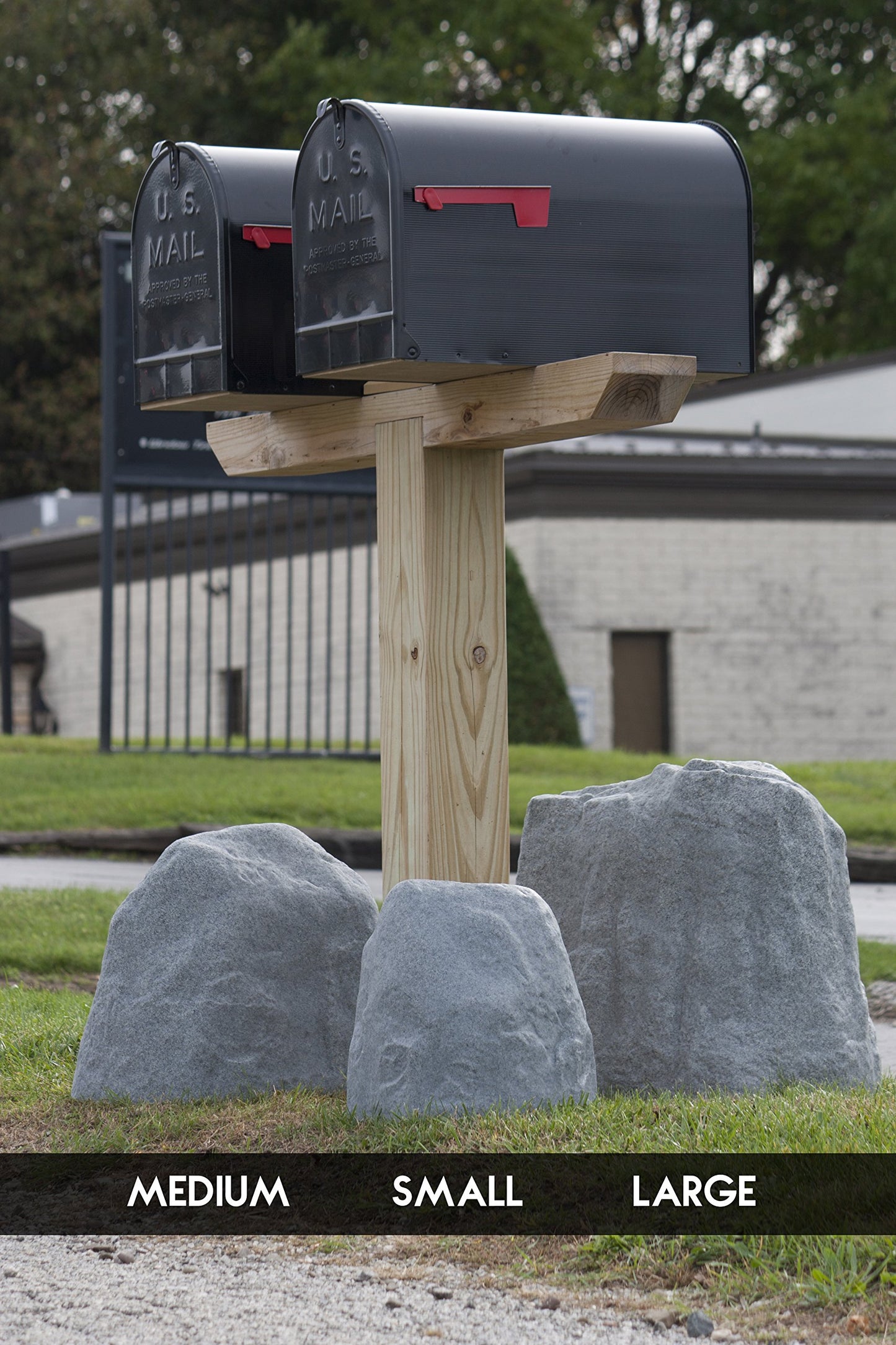 Emsco Group Landscape Rock – Natural Granite Appearance – Small – Lightweight – Easy to Install