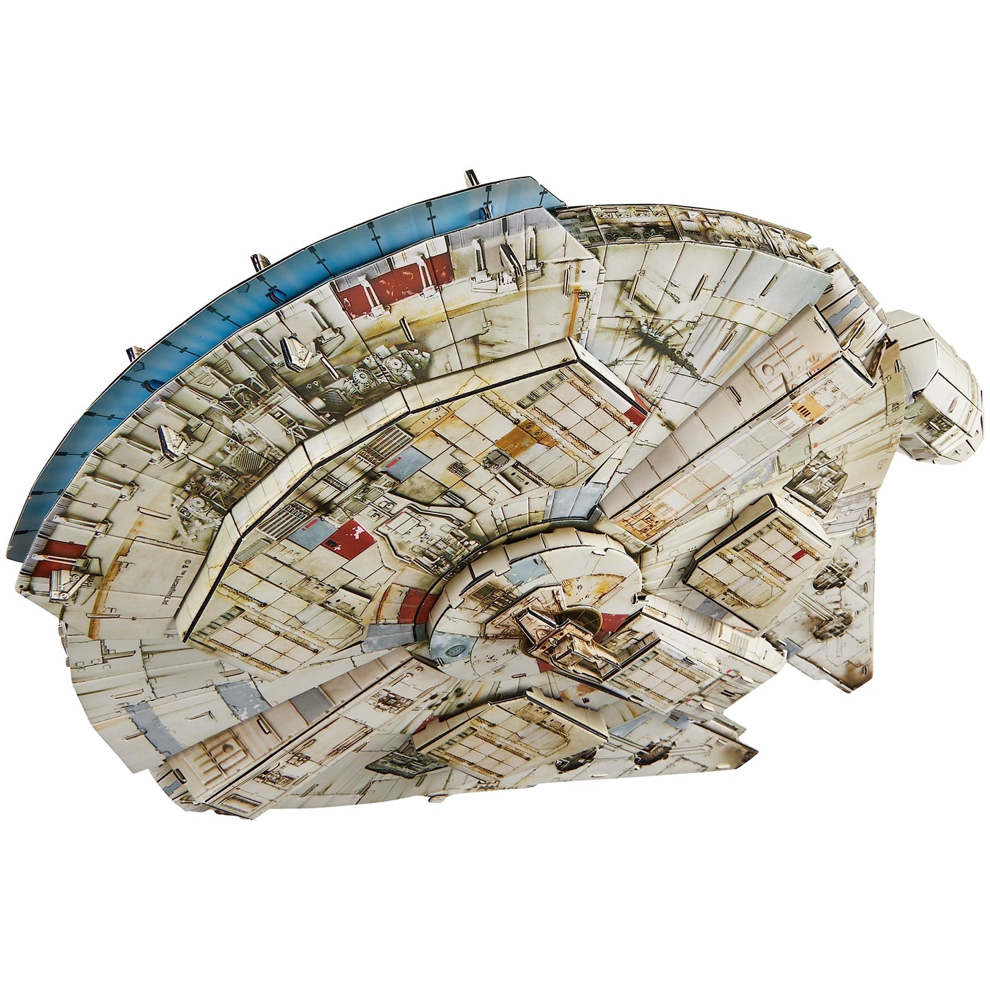 4D Build, Star Wars Millennium Falcon 3D Model Kit 223 Pcs | Star Wars Toys Desk Decor | Building Toys | Paper Model Kits for Adults & Teens 12+