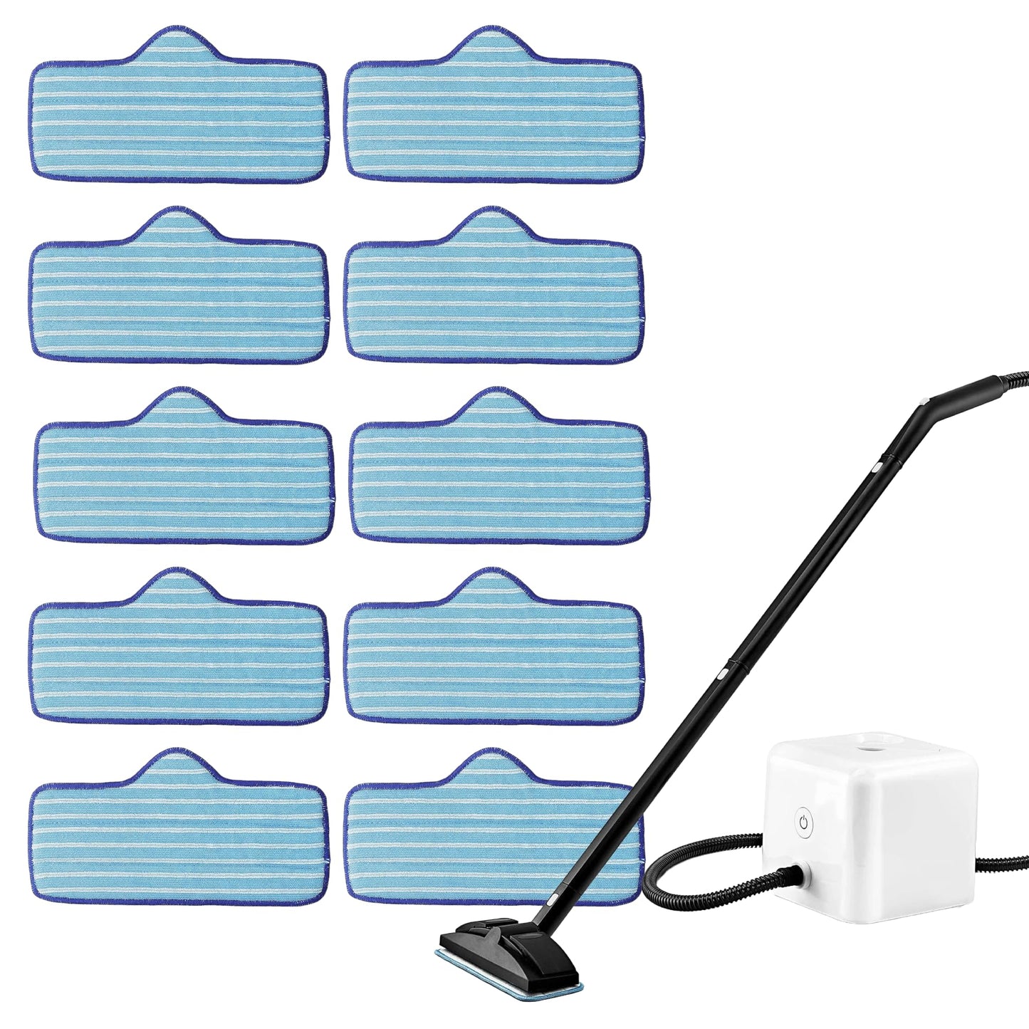 BlueStars 10 Pack Microfiber Pad Compatible with Dupray Neat Steam Cleaner - Durable, Reusable and Machine Washable - Designed for Multiple Surfaces, Effectively Clean Hardwood, Tile & Stone Floors