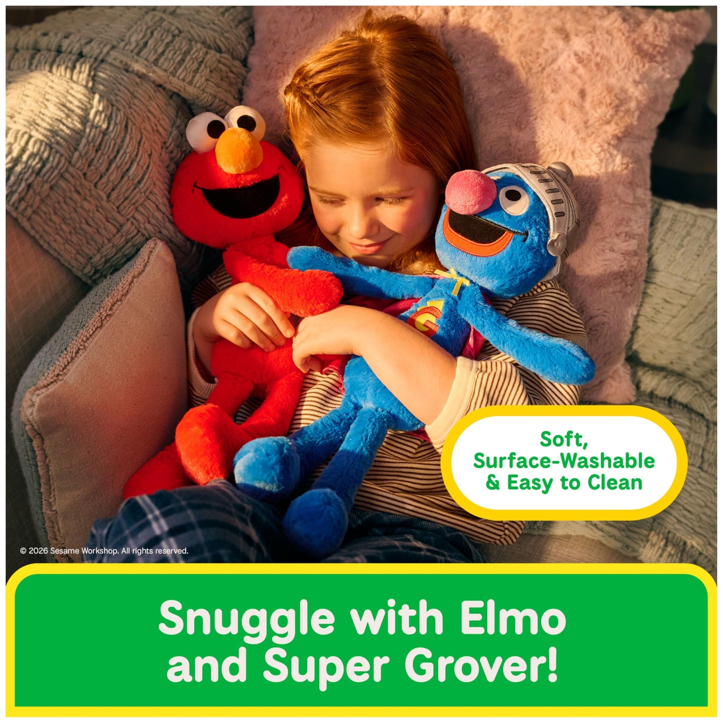 GUND Sesame Street Official Toothpick Super Grover Plush, Plush Muppet, Sensory Toy, Sesame Street Stuffed Animals, Kids Gifts, Blue, 15”