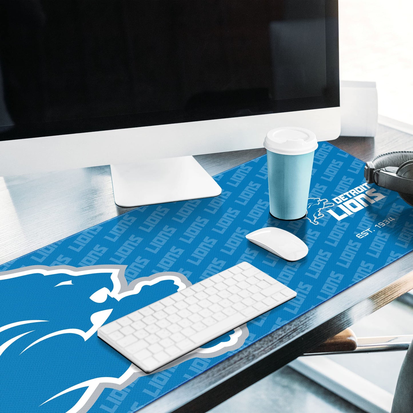 YouTheFan NFL Detroit Lions Logo Series Desk Pad