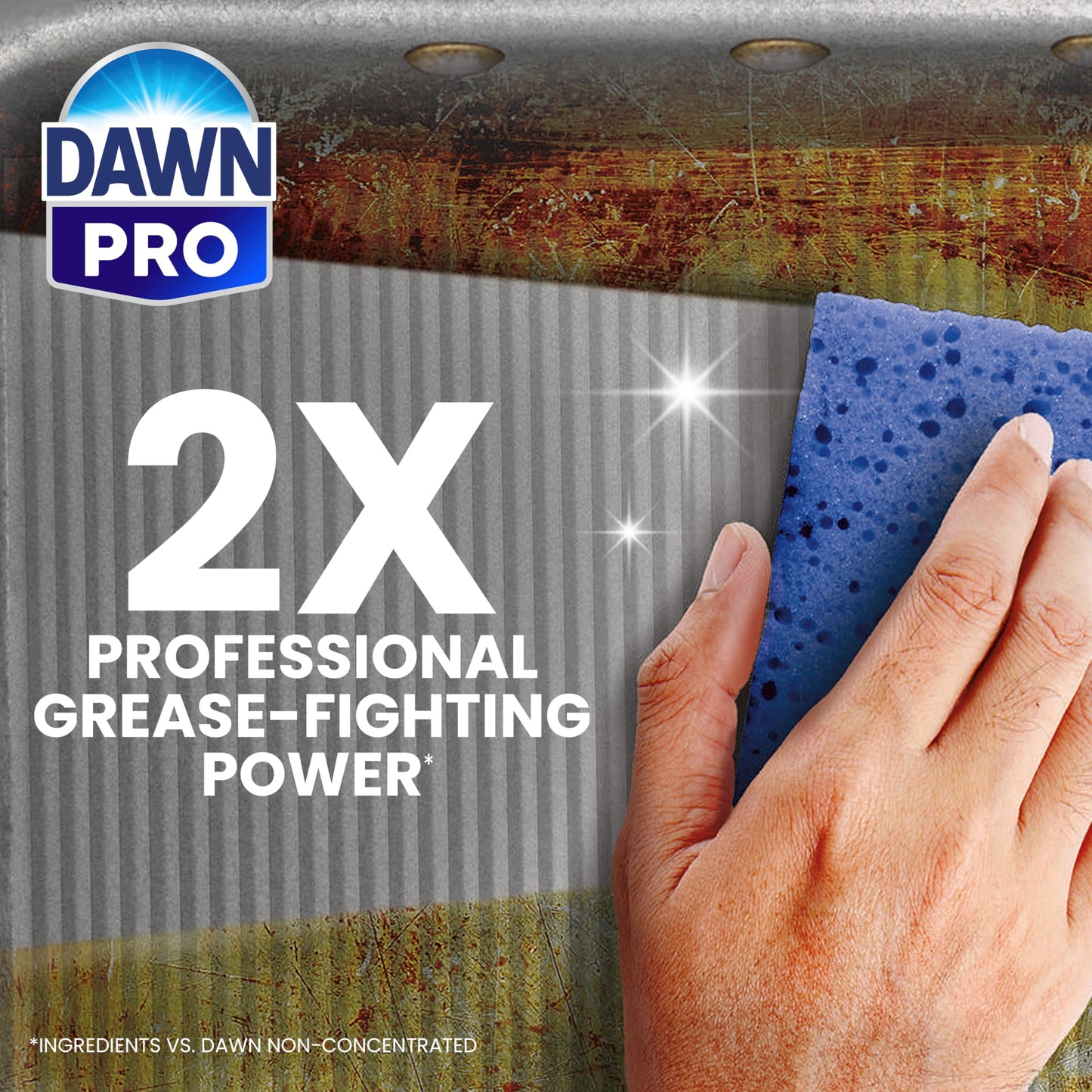 Dawn Professional Manual Pot and Pan Detergent, Bulk Liquid Dish Soap For Commercial Kitchens, For Everyday Grease in 3-Comp Sinks, 2 count (3.78 L Each) with 1 Pump
