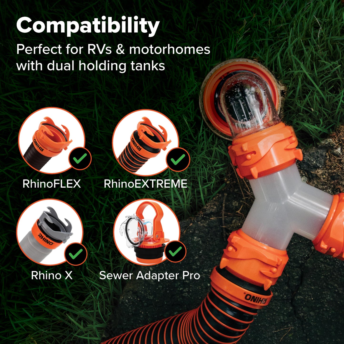 Camco 39812 Rhino Flex RV Wye